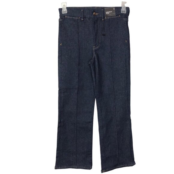 EXPRESS HIGH RISE CROPPED‎ WIDE LEG JEANS SZ 4 NWT - Picture 1 of 7